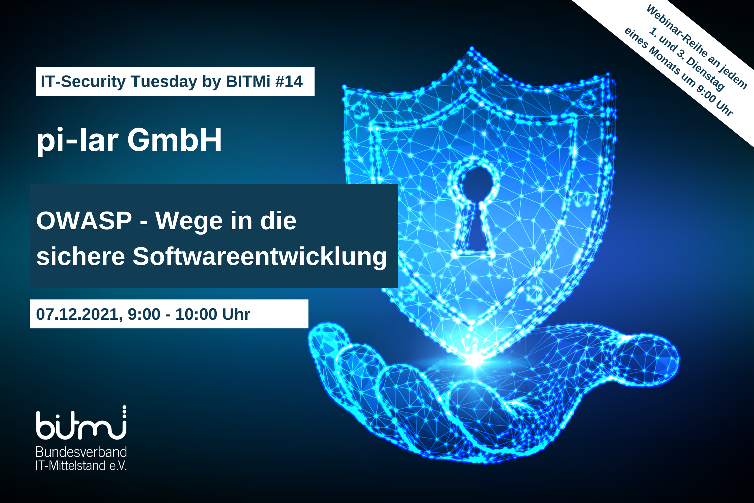 IT-Security Tuesday mit BITMi Mitglied pi-lar: OWASP - Wege in die sichere Softwareentwicklung