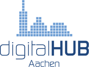 Das Logo des DigitalHUB Aachen.