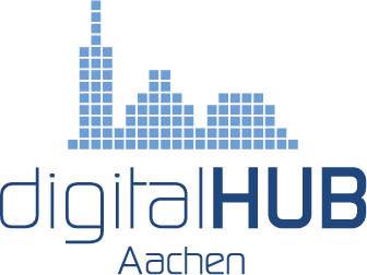 Das Logo des DigitalHUB Aachen.