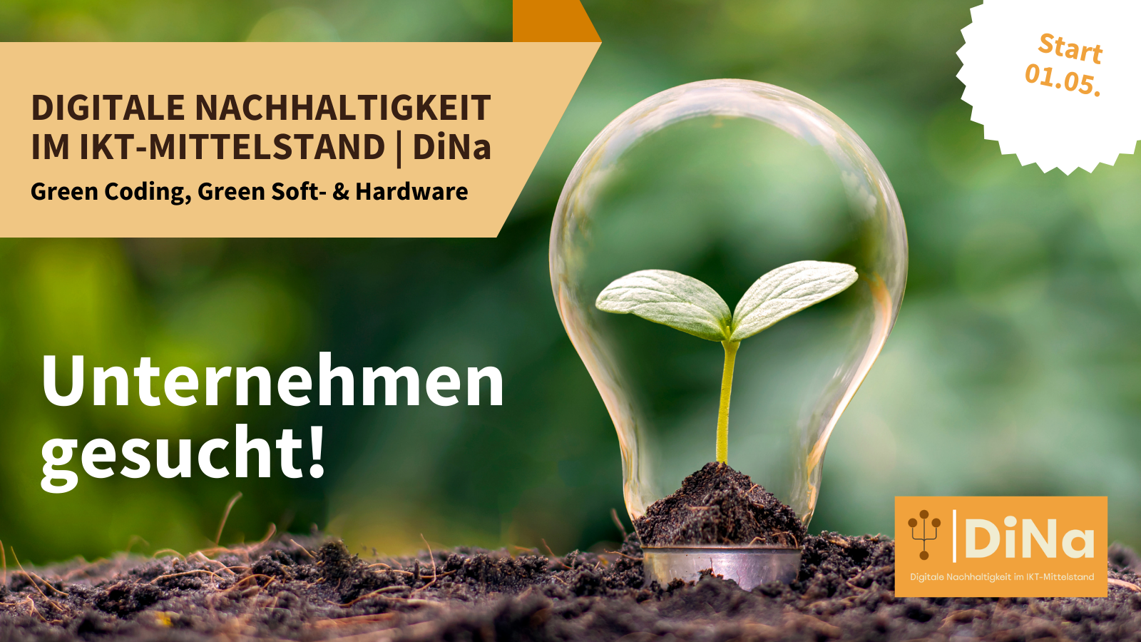 Unternehmen gesucht! Innovationsnetzwerk für digitale Nachhaltigkeit