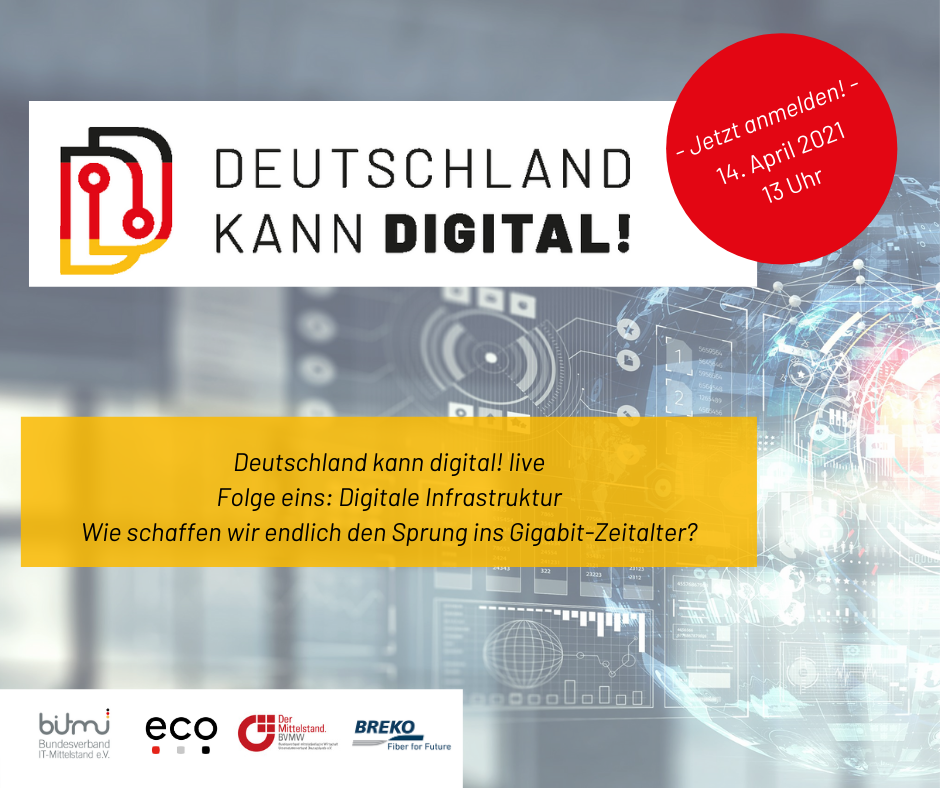 Deutschland kann digital! live Folge eins: Digitale Infrastruktur