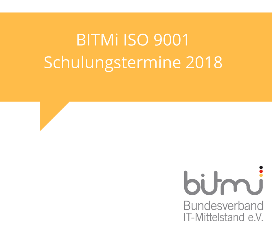 BITMi IS0 9001 Verbundzertifizierung