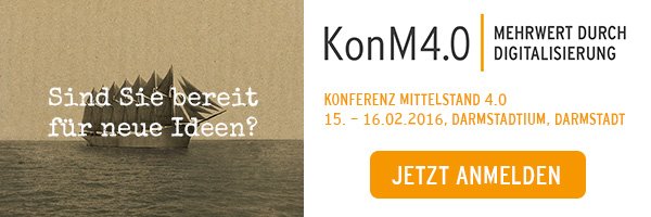 Konferenz Mittelstand 4.0 - Mehrwert durch Digitalisierung