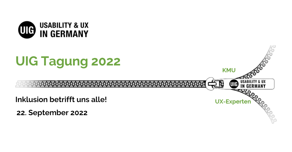 UIG Tagung 2022 - Inklusion betrifft uns alle!