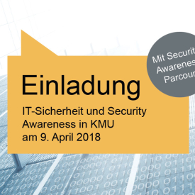 Veranstaltungsflyer: IT-Sicherheit und Security Awareness in KMU