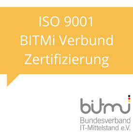 ISO 9001 BITMi Verbundzertifizierung