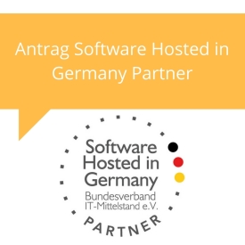 Antrag Software Hosted in Germany Partner